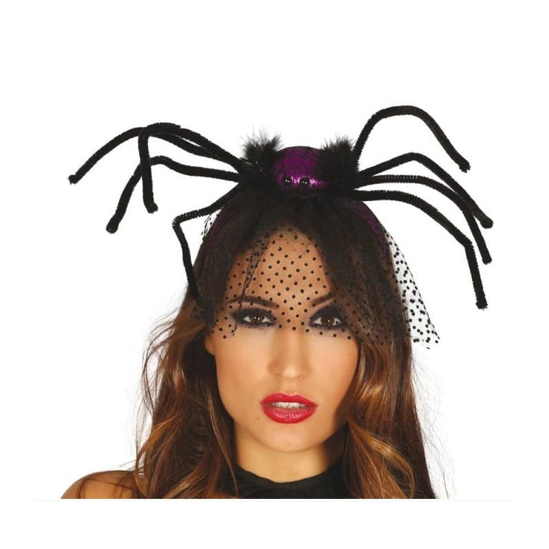 Diadema Araña Lila