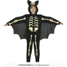 Disfraz Murciélago Esqueleto Talla 7-9 Años De Fiestas Guirca