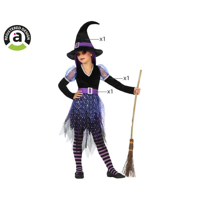 Disfraz Infantil Bruja Encantada 10-12 Años