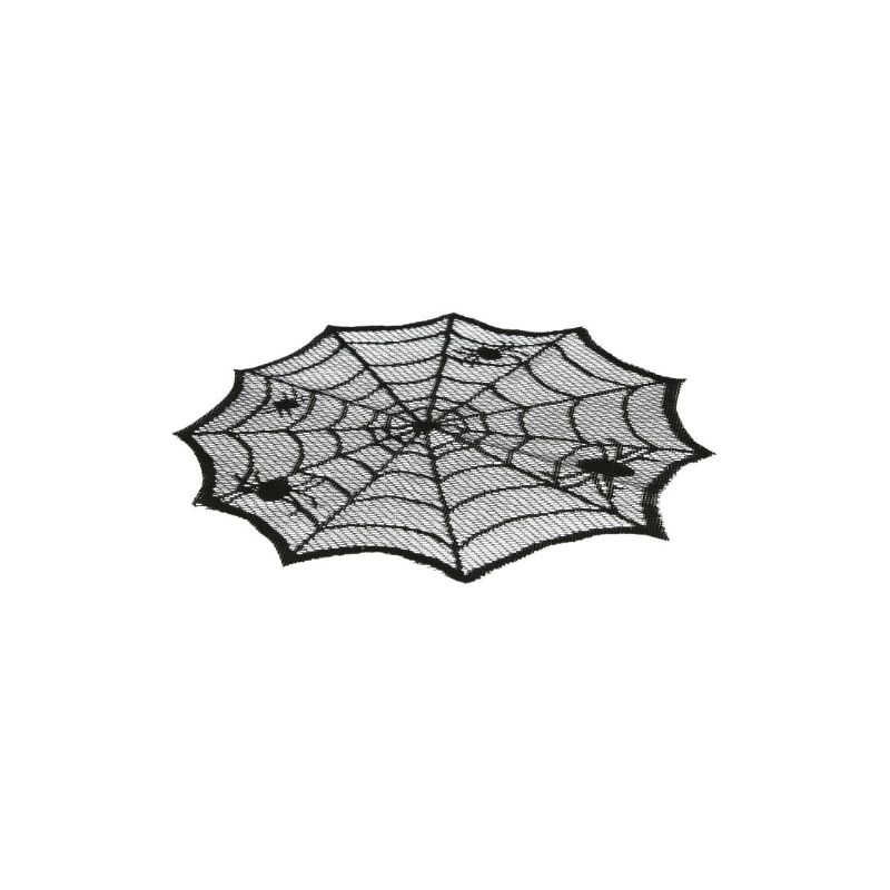 Tapete Bordado Telaraña 30 cm