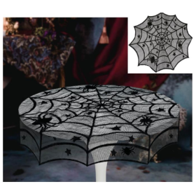 Mantel Mesa Bordado Telaraña 100 cm 2