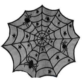 Mantel Mesa Bordado Telaraña 100 cm