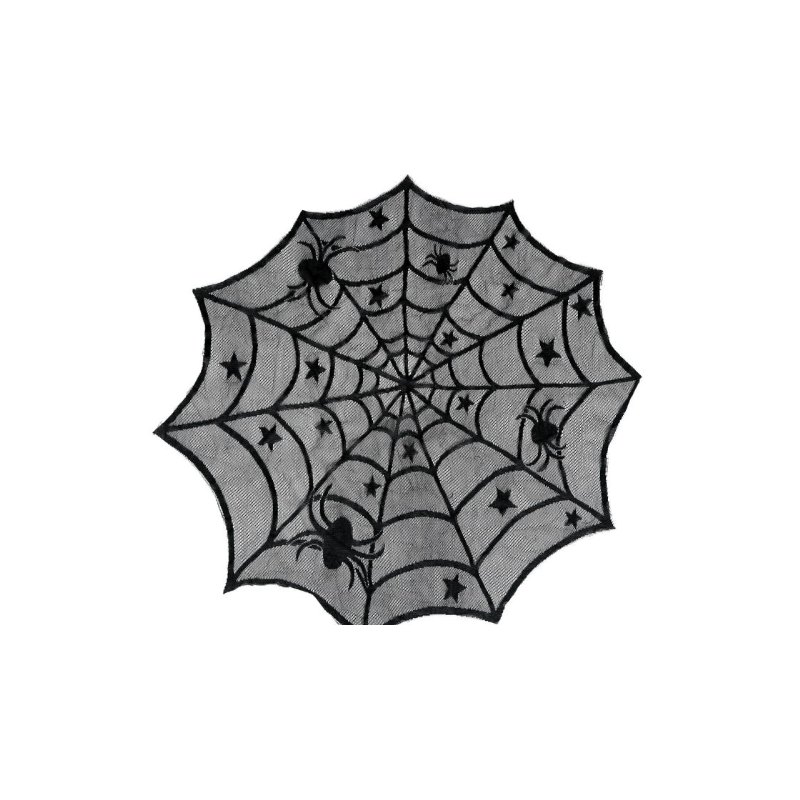 Mantel Mesa Bordado Telaraña 100 cm