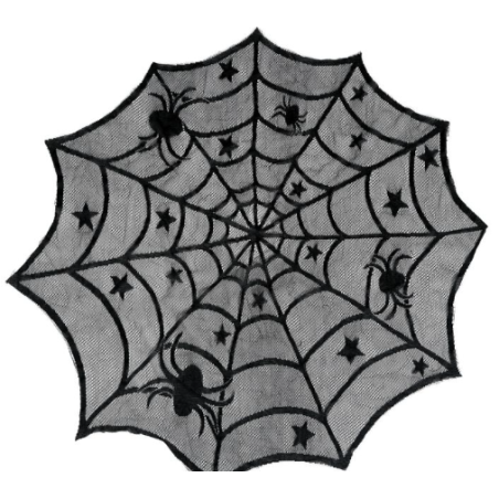 Mantel Mesa Bordado Telaraña 100 cm