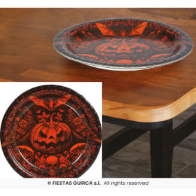 Platos De Calabaza Gótica 23 Cm De Guirca 2