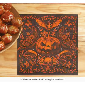 Servilletas Calabaza Gótica 20 Uds De Fiestas Guirca 2