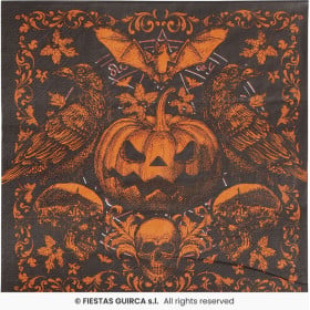Servilletas Calabaza Gótica 20 Uds De Fiestas Guirca