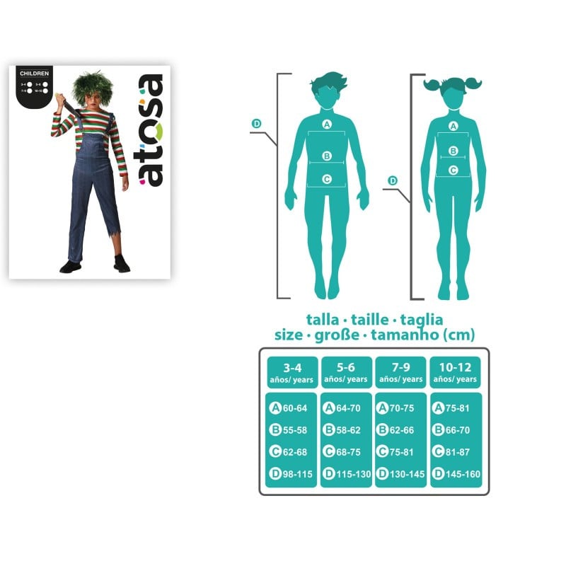 Disfraz Infantil Muñeco Maldito 10-12 Años