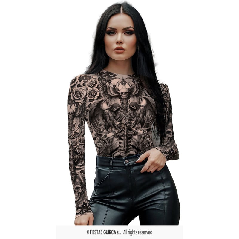 Maillot Efecto Tatuajes Talla M De Fiestas Guirca