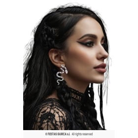 Pendientes Serpiente Plata De Fiestas Guirca 2