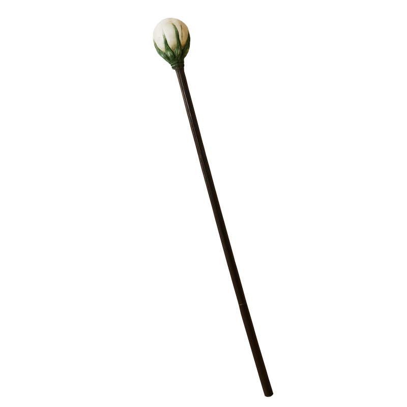 Bastón Esfera Blanca 120 cm