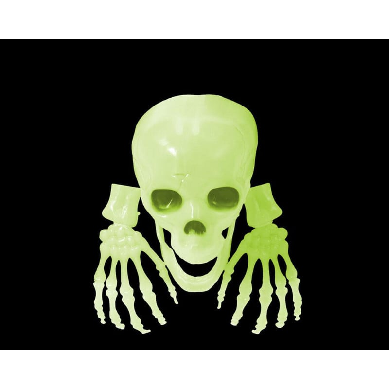 Calavera Y Manos Brillo En La Oscuridad