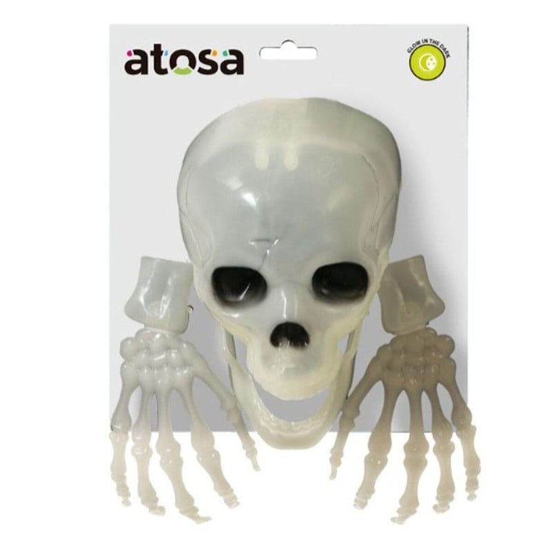 Calavera Y Manos Brillo En La Oscuridad