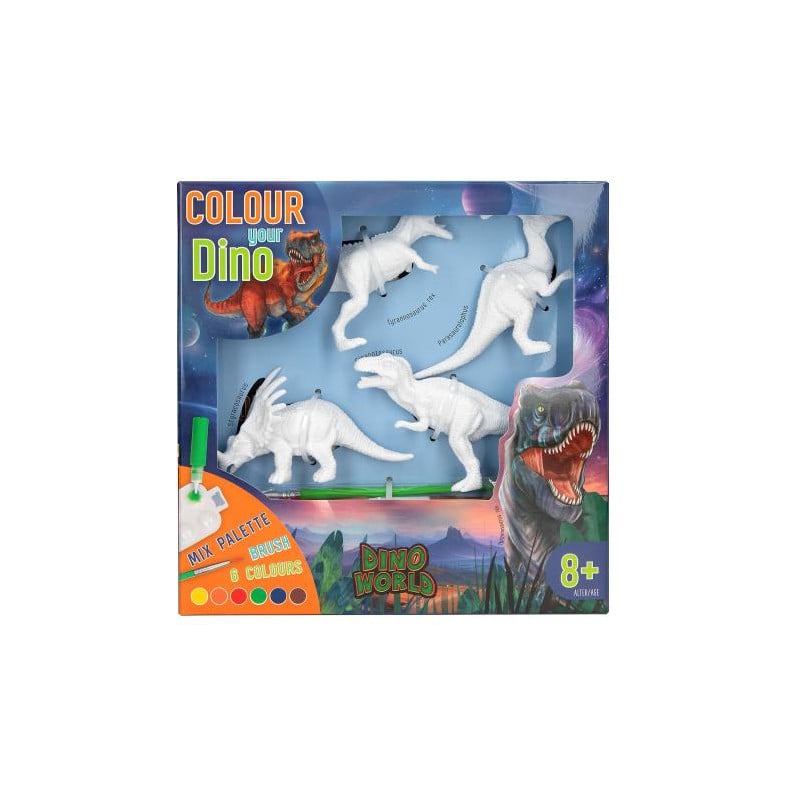 Dino World DIY Colorea Tu Dino