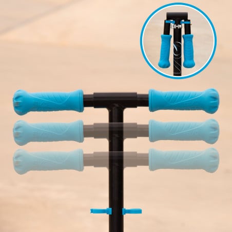 Evo Scooter Plegable Con Luces Azul