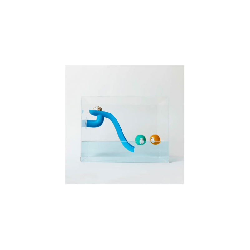 Tobogán para Baño Azul