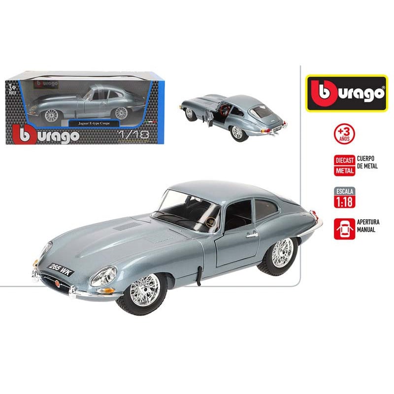 Bburago Coche Metal 1:18 GT Jaguar E-Type Coupé