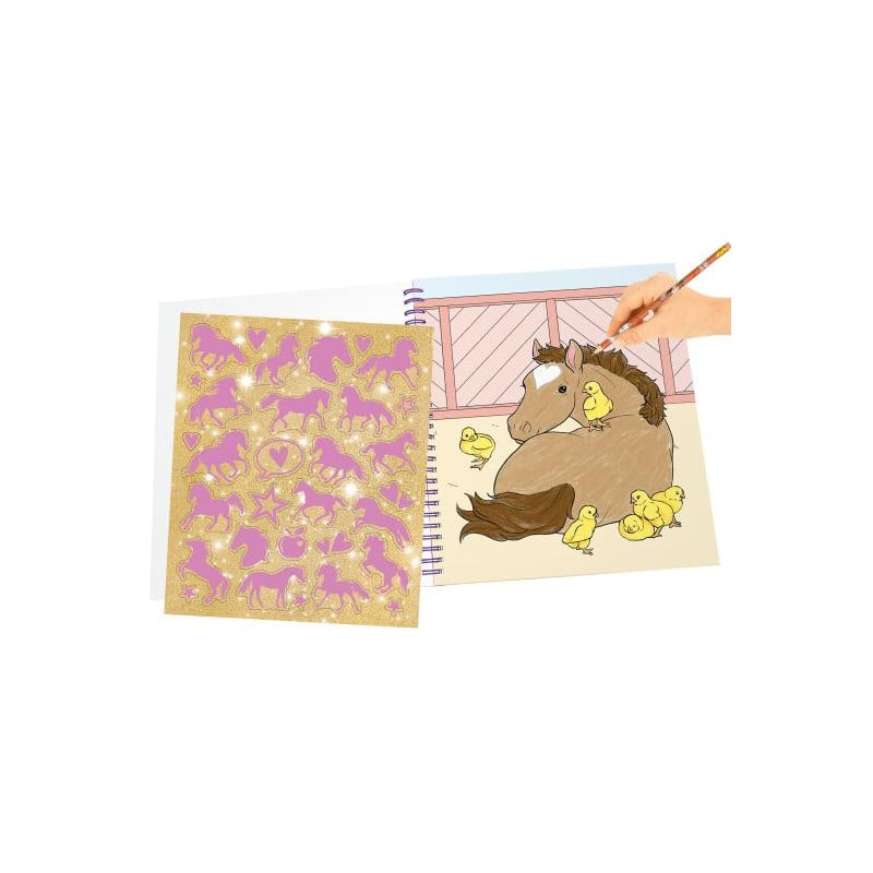 Miss Melody Libro Para Colorear Con Lentejuelas