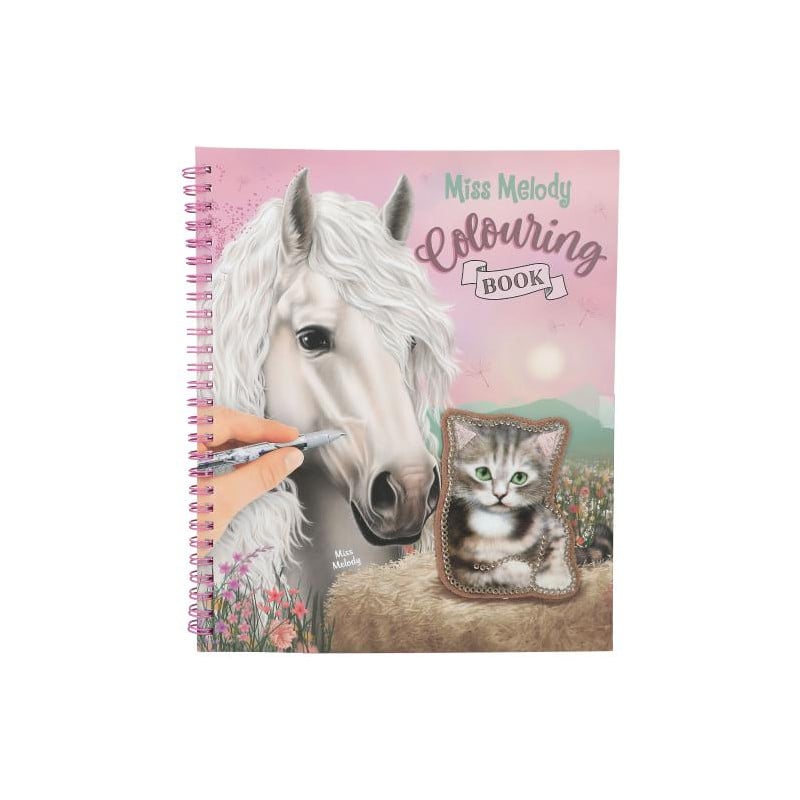 Miss Melody Libro Para Colorear Con Lentejuelas