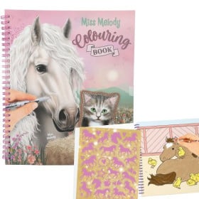 Miss Melody Libro Para Colorear Con Lentejuelas
