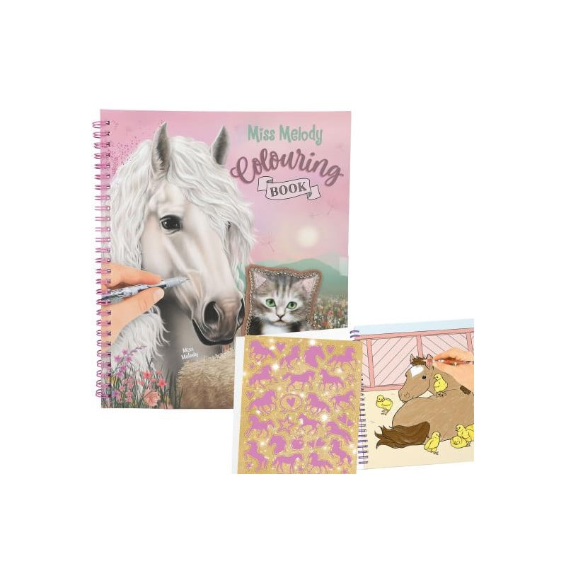 Miss Melody Libro Para Colorear Con Lentejuelas
