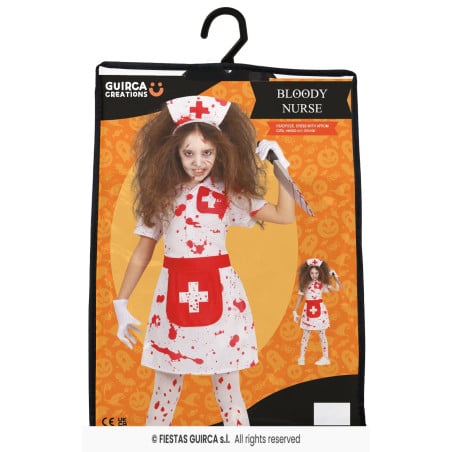 Disfraz Enfermera Sangrienta Infantil Talla 5-6 Años