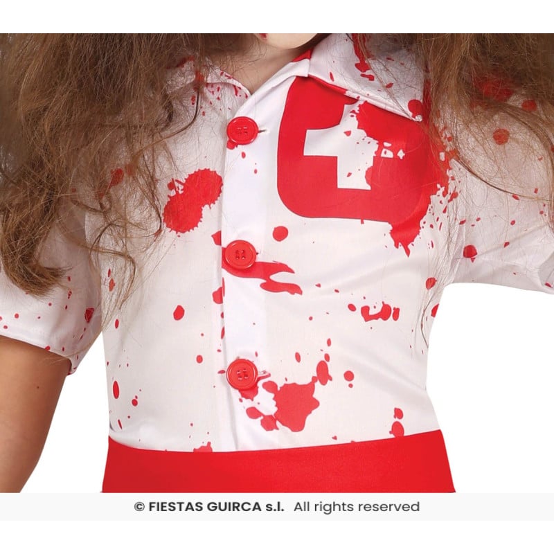 Disfraz Enfermera Sangrienta Infantil Talla 5-6 Años
