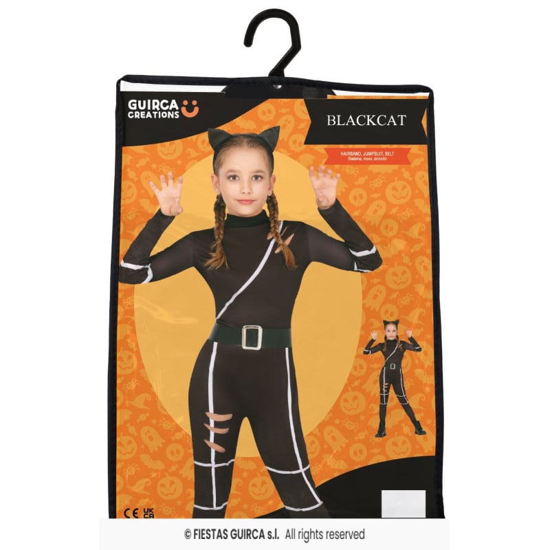 Disfraz Gato Negro Talla 10-12 Años