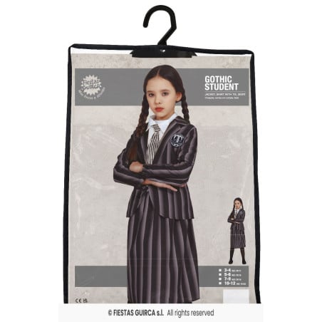 Disfraz Estudiante De Nevermore Talla 10-12 Años