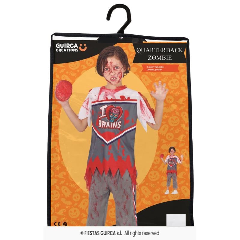 Disfraz Quaterback Zombie Infantil Talla 5-6 Años