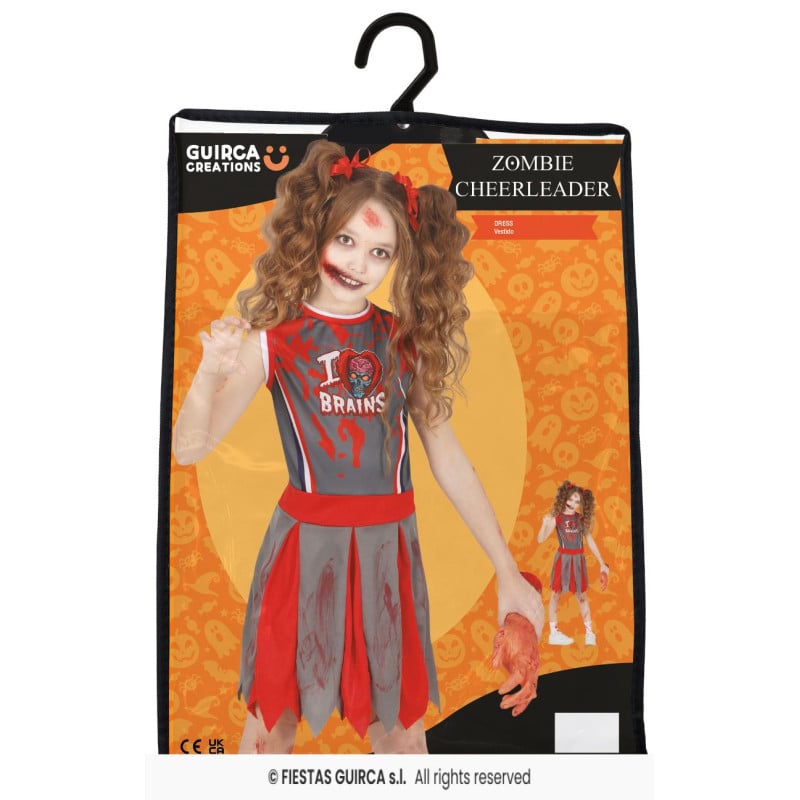 Disfraz Animadora Zombie Zeta Talla 5-6 Años