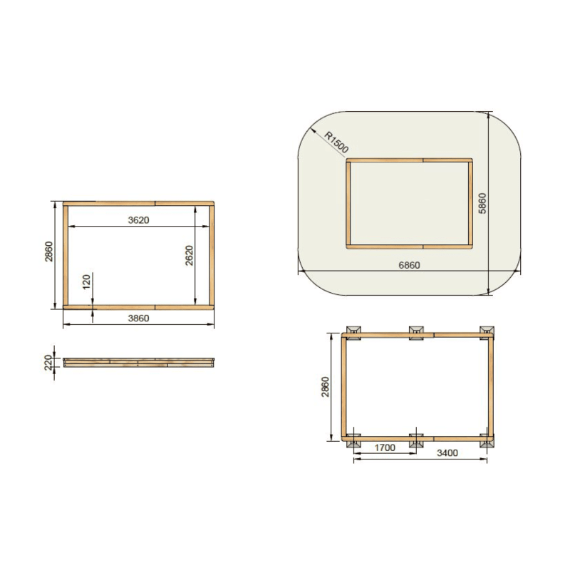 Arenero MASGAMES COVERI con cubierta  
