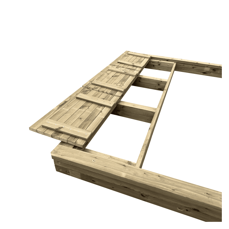 Arenero MASGAMES COVERI con cubierta, cajón y separador  