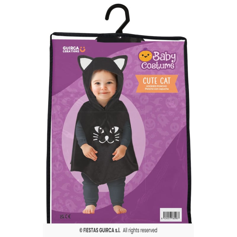 Poncho De Gatito Talla 18-24 Meses