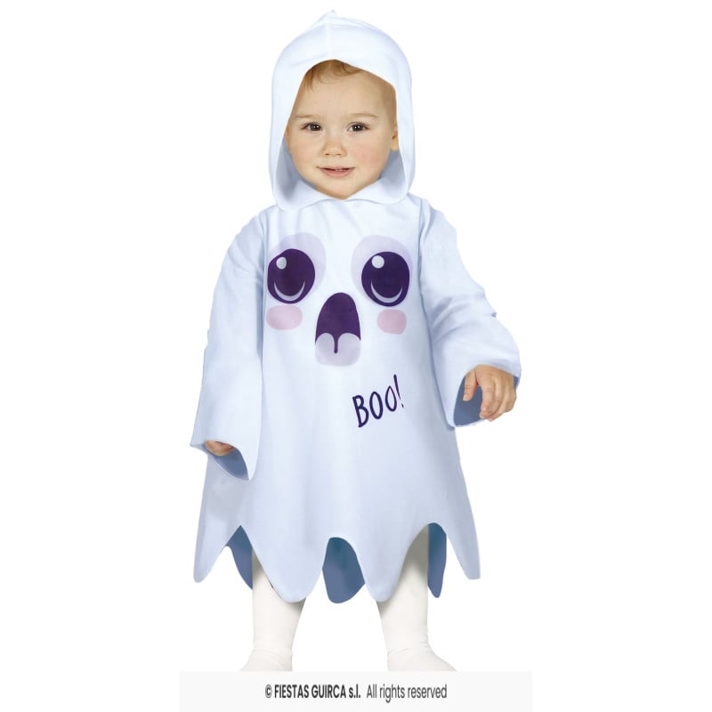 Disfraz Fantasmita Talla 12-18 Meses De Fiestas Guirca