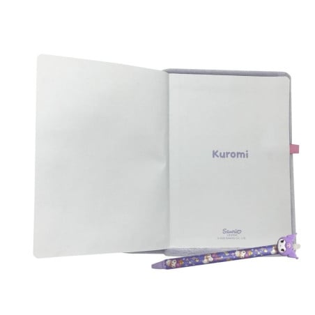 Kuromi Set Cuaderno Peluche y Bolígrafo