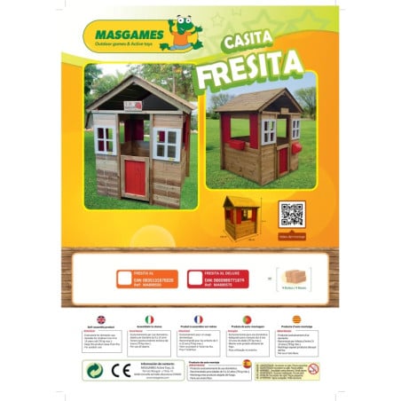 Casita de madera Masgames FRESITA DELUXE XL  