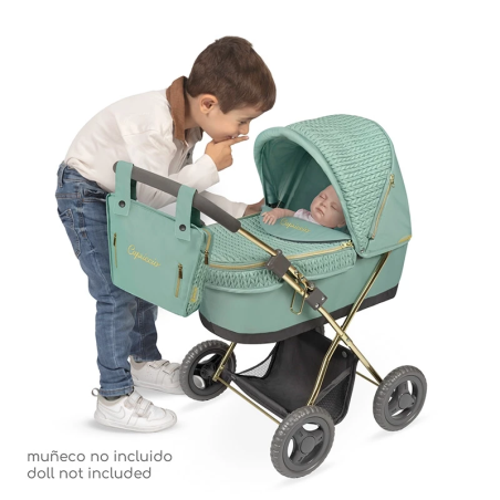 Coche De Muñecas Capriccio Plegable Con Sombrilla Verde Coche De Muñecas Capriccio Plegable Con Sombrilla Verde