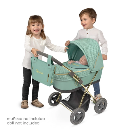 Coche De Muñecas Capriccio Plegable Con Sombrilla Verde Coche De Muñecas Capriccio Plegable Con Sombrilla Verde