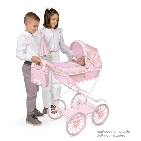 Coche De Muñecas Sophie Plegable Con Sombrilla Rosa Coche De Muñecas Sophie Plegable Con Sombrilla Rosa