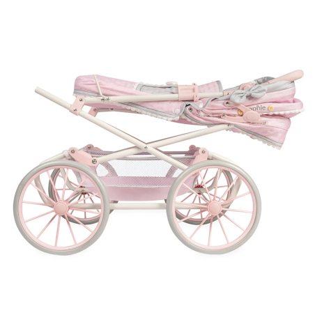 Coche De Muñecas Sophie Reborn Plegable Con Sombrilla Rosa Coche De Muñecas Sophie Reborn Plegable Con Sombrilla Rosa