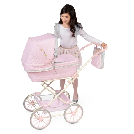 Coche De Muñecas Sophie Reborn Plegable Con Sombrilla Rosa Coche De Muñecas Sophie Reborn Plegable Con Sombrilla Rosa