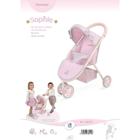 Silla De Muñecas 3 Ruedas Rosa 2