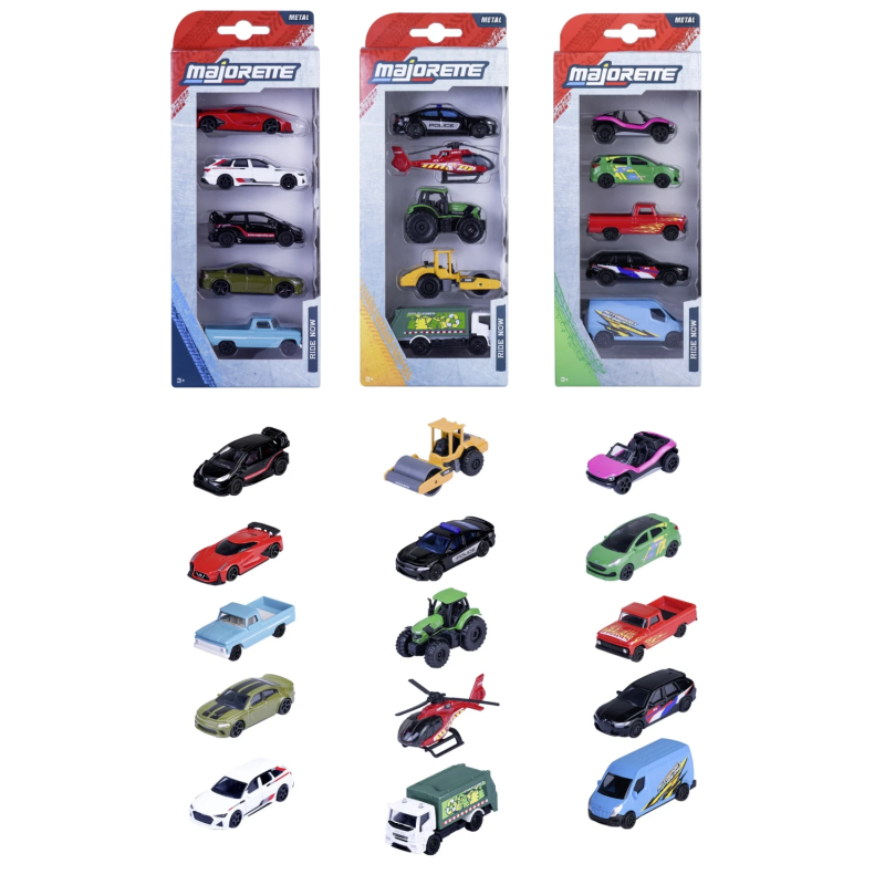 Majorette Set 5 Street Cars Surtido