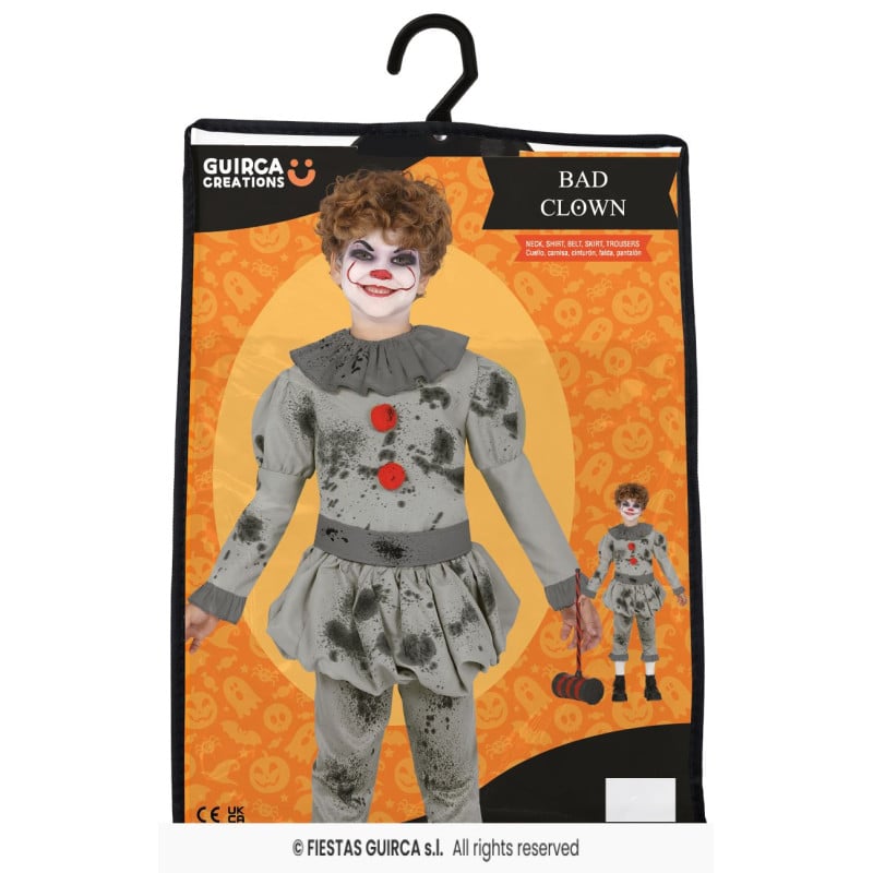 Disfraz Payaso Diabólico Talla 7-9 Años