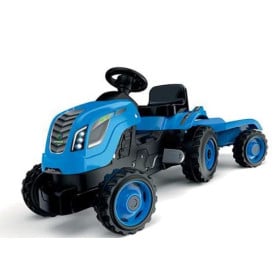 Tractor Farmer XL Azul Con Remolque