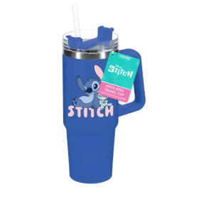 Taza Térmica Con Pajita Stitch 900ml 2