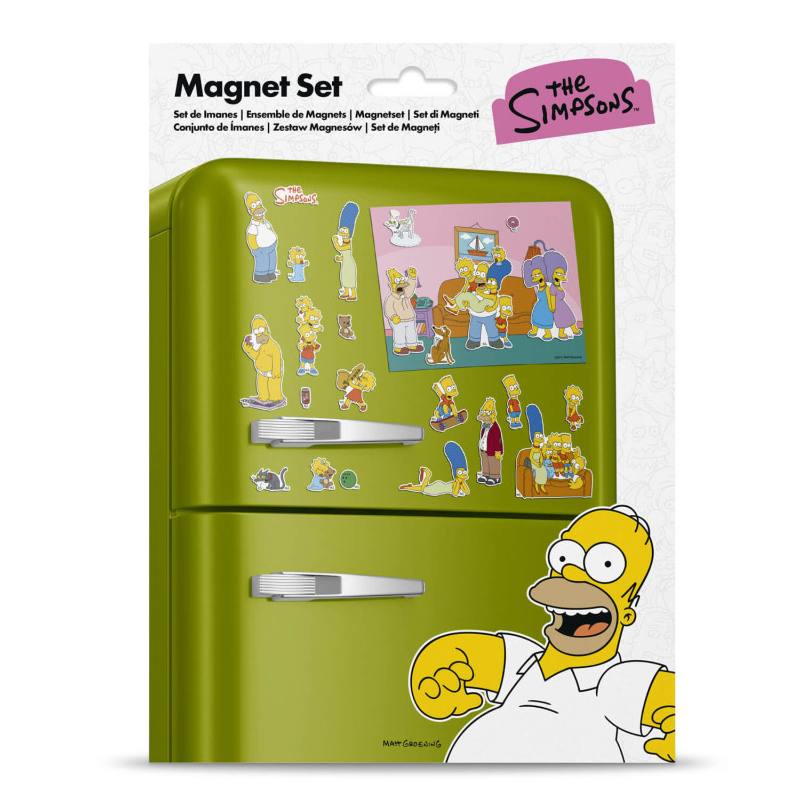 Set Imanes Troquelados Los Simpsons "Familia En El Sofá"