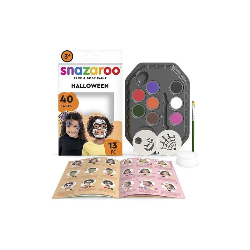 Snazaroo Pack Pintura Facial Y Corporal Halloween