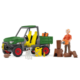 Schleich Granjero Con Vehículo De Schleich